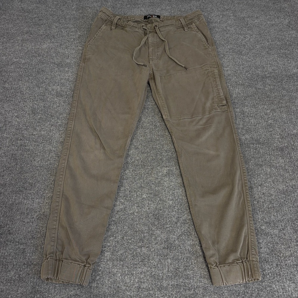 DU/ER Duer N2x No Sweat Slim Fit Jogger Pants Mens 33x29 Brown Drawstring